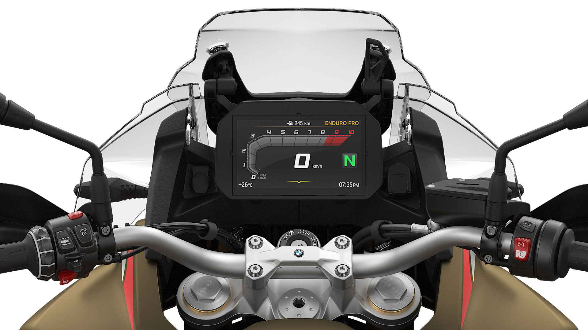 We see the 6.5” TFT display of the F 850 GS Adventure.