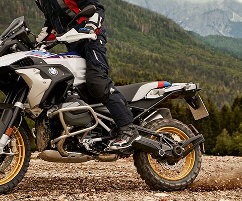 The BMW R 1250 GS with improved off-road capability.