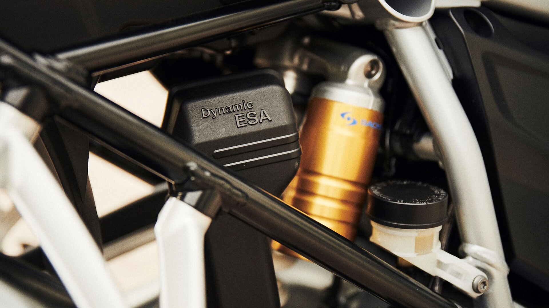 The BMW R 1250 GS with Dynamic ESA as standard.