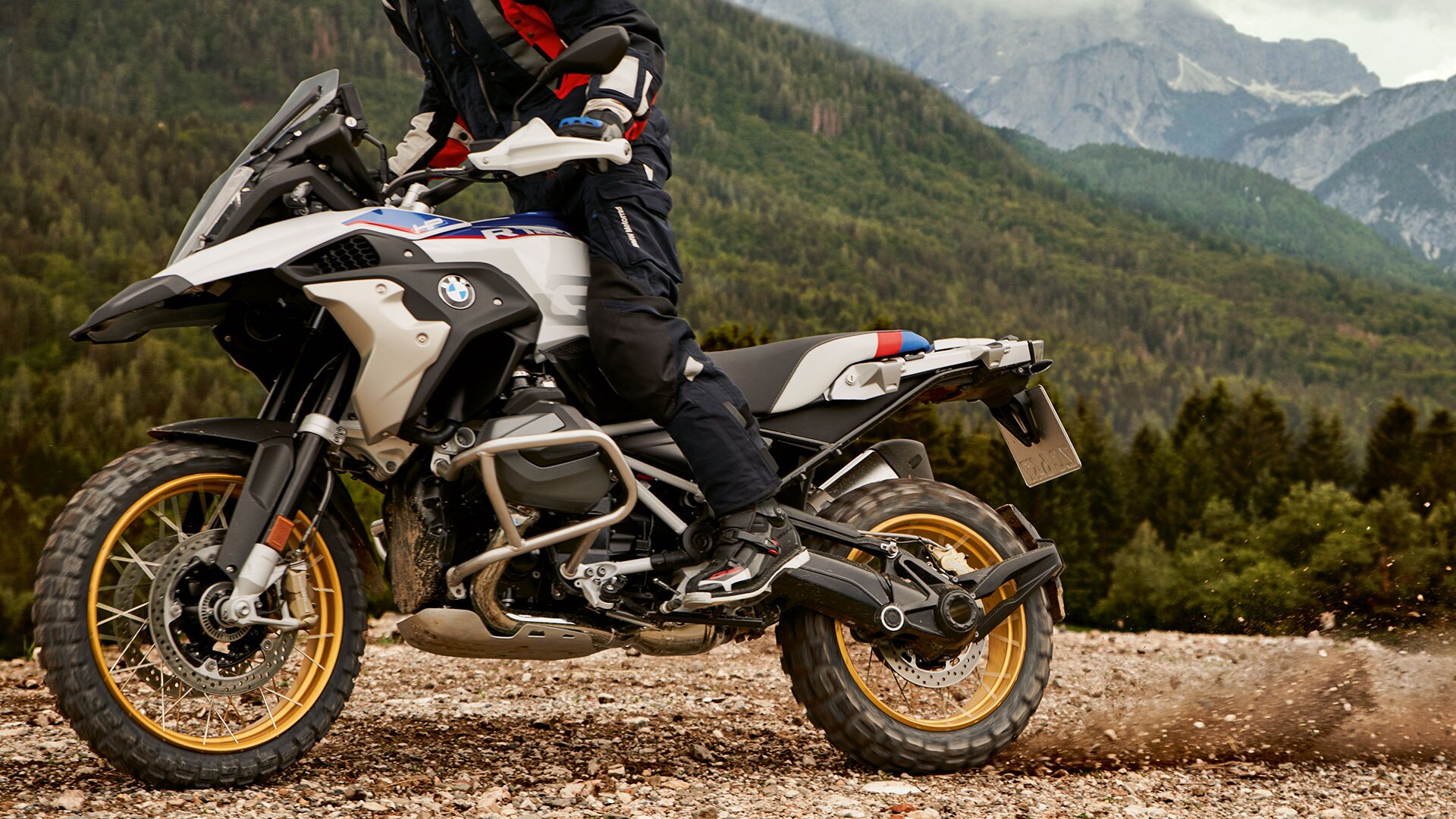 The BMW R 1250 GS with improved off-road capability.