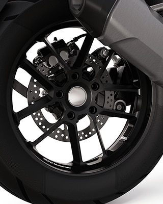 The forged enduro wheels of the R 1300 GS Trophy from BMW Motorrad