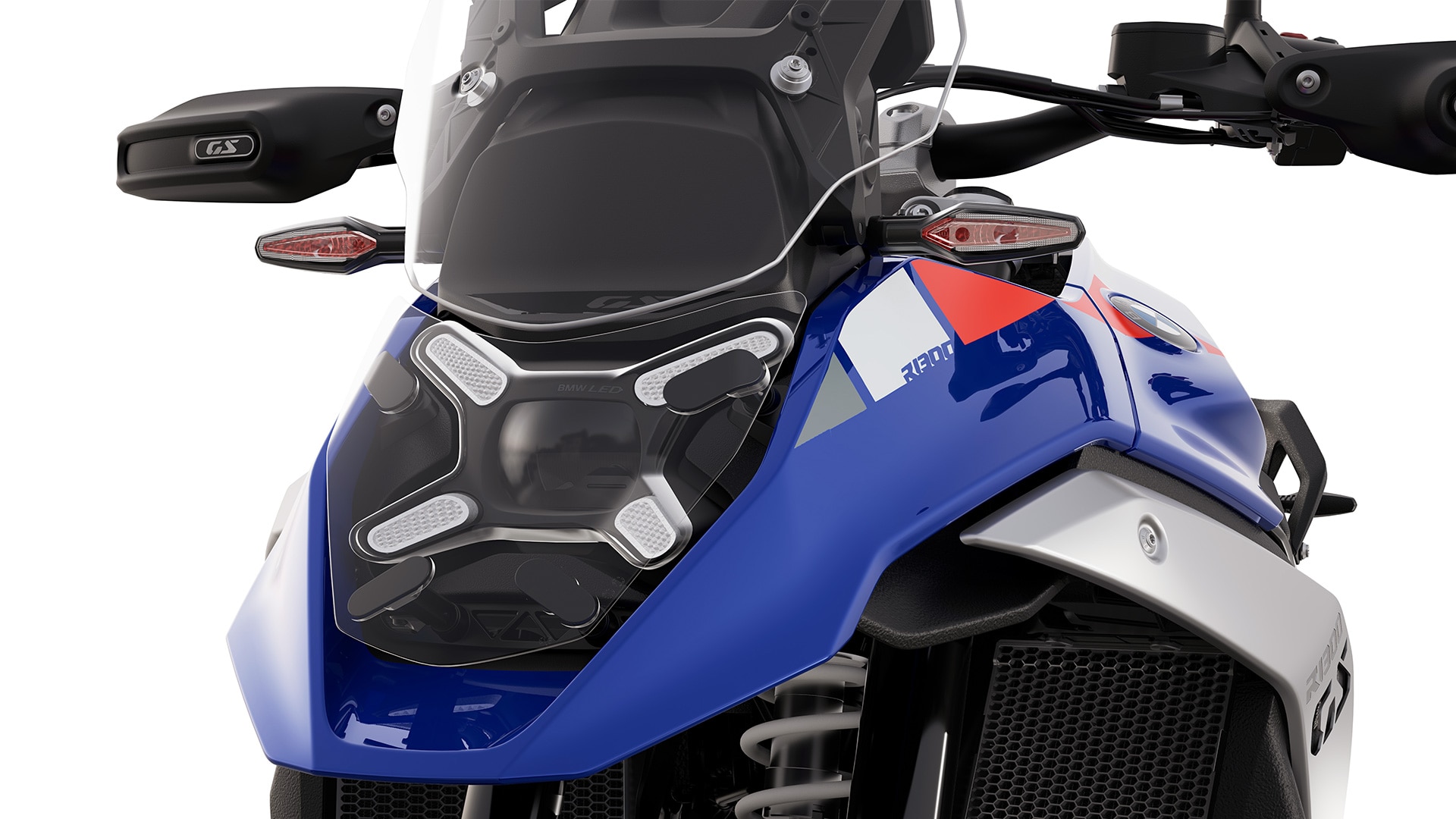 The front of the R 1300 GS Trophy from BMW Motorrad