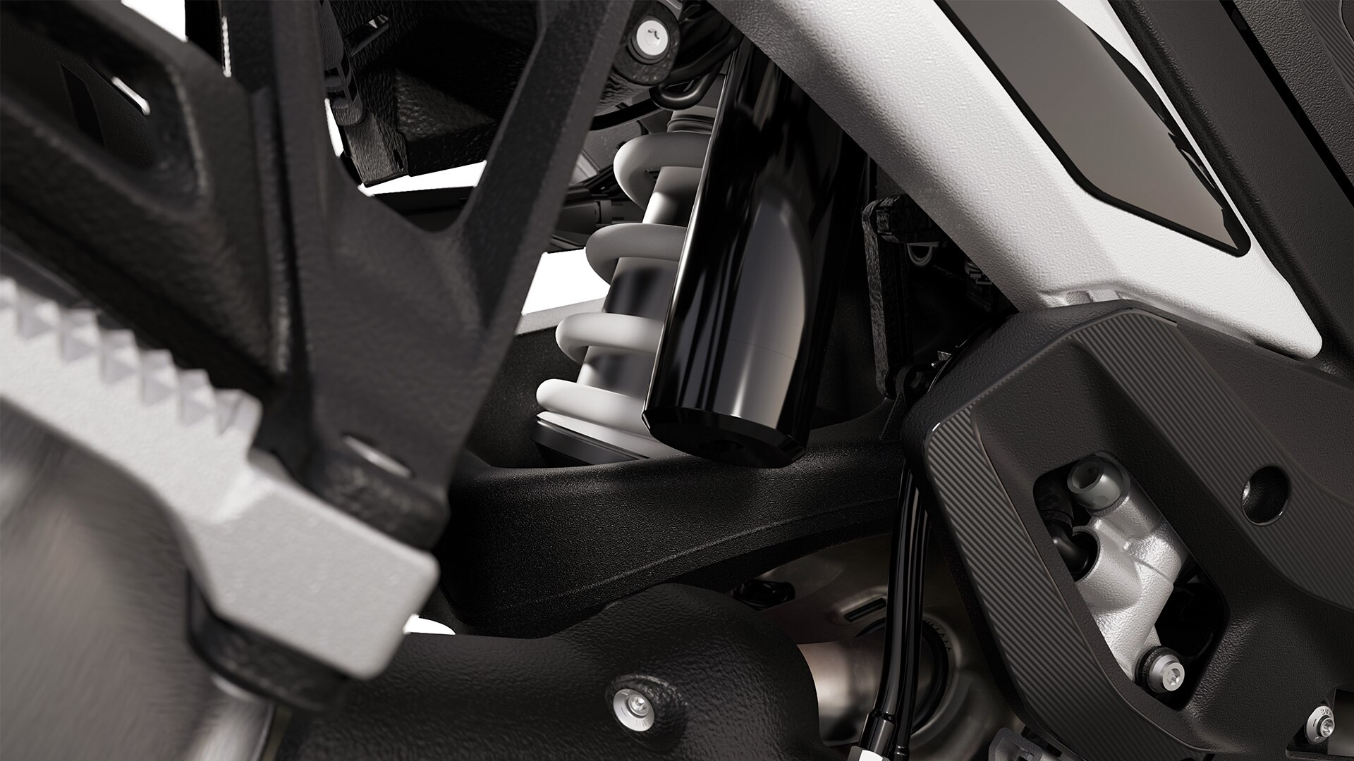 The sports suspension of the R 1300 GS Trophy from BMW Motorrad