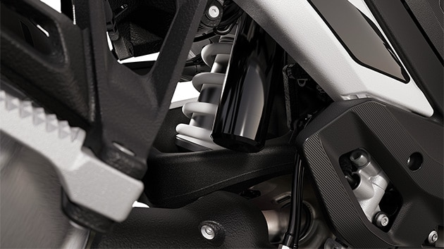 The sports suspension of the R 1300 GS Trophy from BMW Motorrad