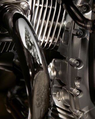 White smoke from bike silencer