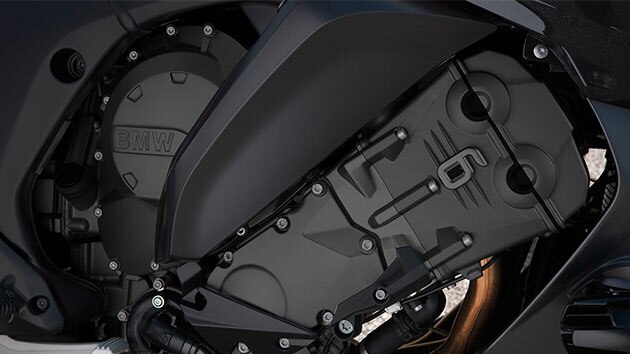 K 1600 GT multi-coloured six-cylinder in-line engine